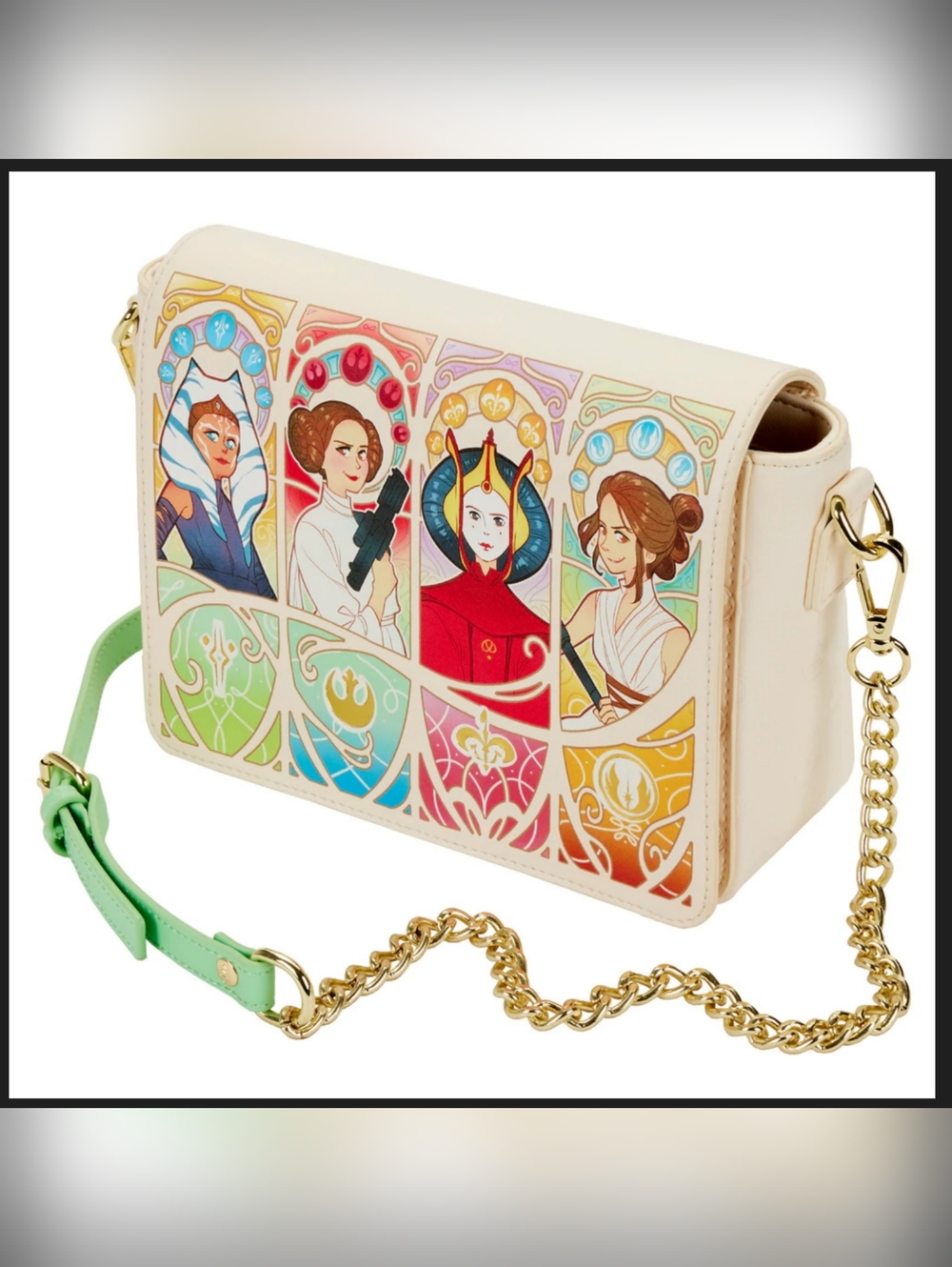 LOUNGEFLY Star Wars Women of The Rebellion Crossbody Purse